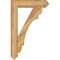 Ekena Millwork Olympic Arts & Crafts Rough Sawn Bracket, Western Red Cedar, 4"W x 22"D x 34"H BKT04X22X34OLY03RWR - alternate 3